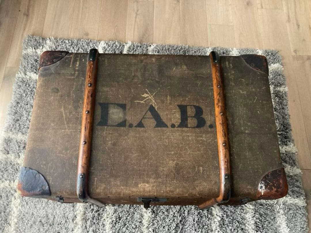 お値下げ】アンティーク ヴィンテージ 大型トランク 収納 コーヒーテーブル