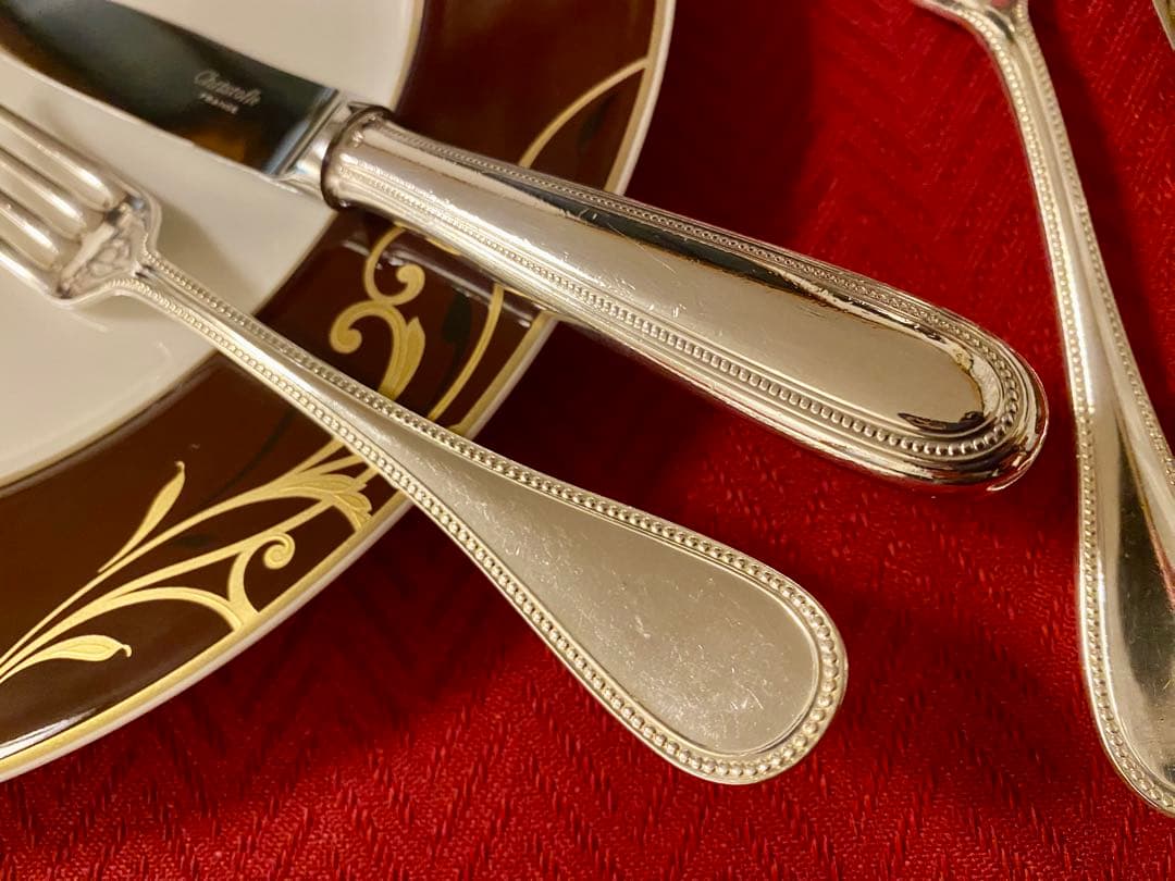 spaceさま専用商品】クリストフル パール ナイフ・フォーク ペアセット