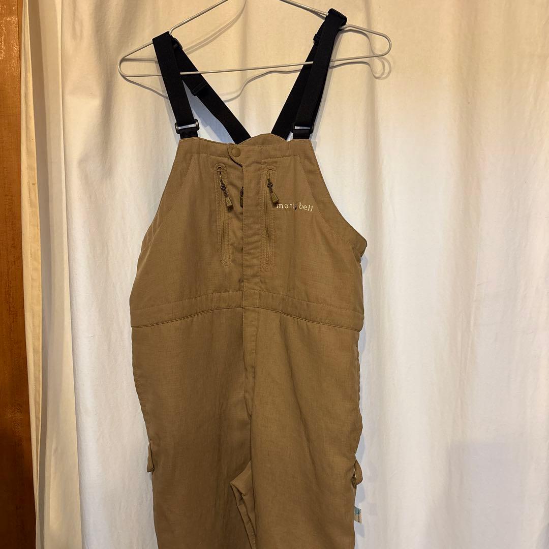 モンベル サロペット オーバーオール アウトドア パンツ ロゴ 刺繍