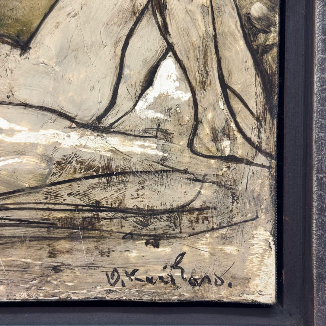 栗原一郎 油彩「裸婦」 額装 1980年頃 真作 - メルカリ