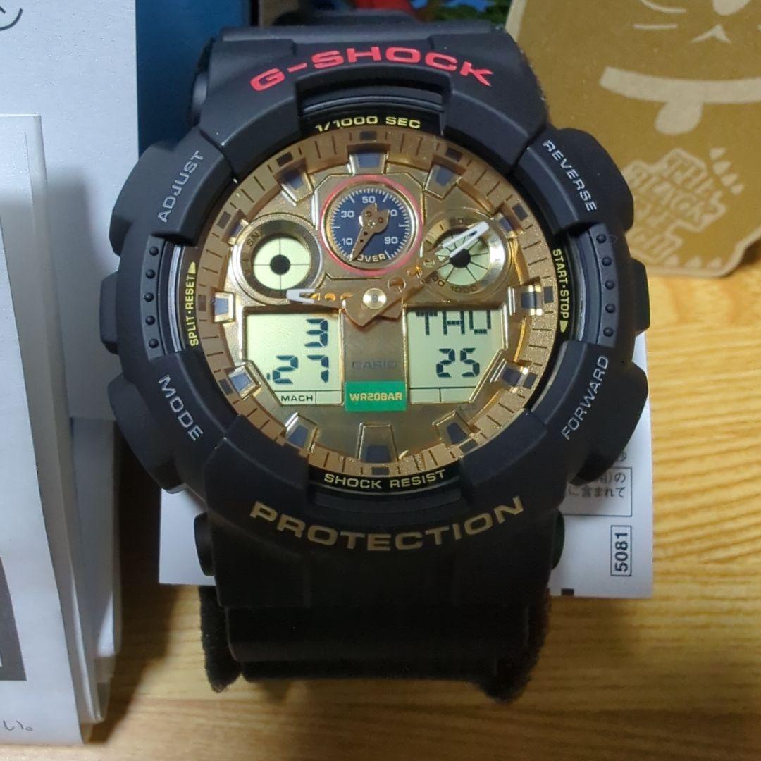 G-SHOCK 5081 ブラック/ゴールド デジタル腕時計 招き猫 - メルカリ