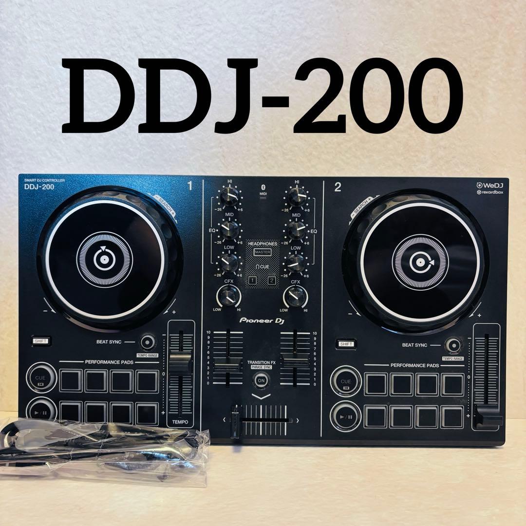 美品Pioneer DJ DDJ-200 DJコントローラー Bluetooth DDJ-200 (archived) 2ch スマート DJコントローラー (black) - Pioneer DJ