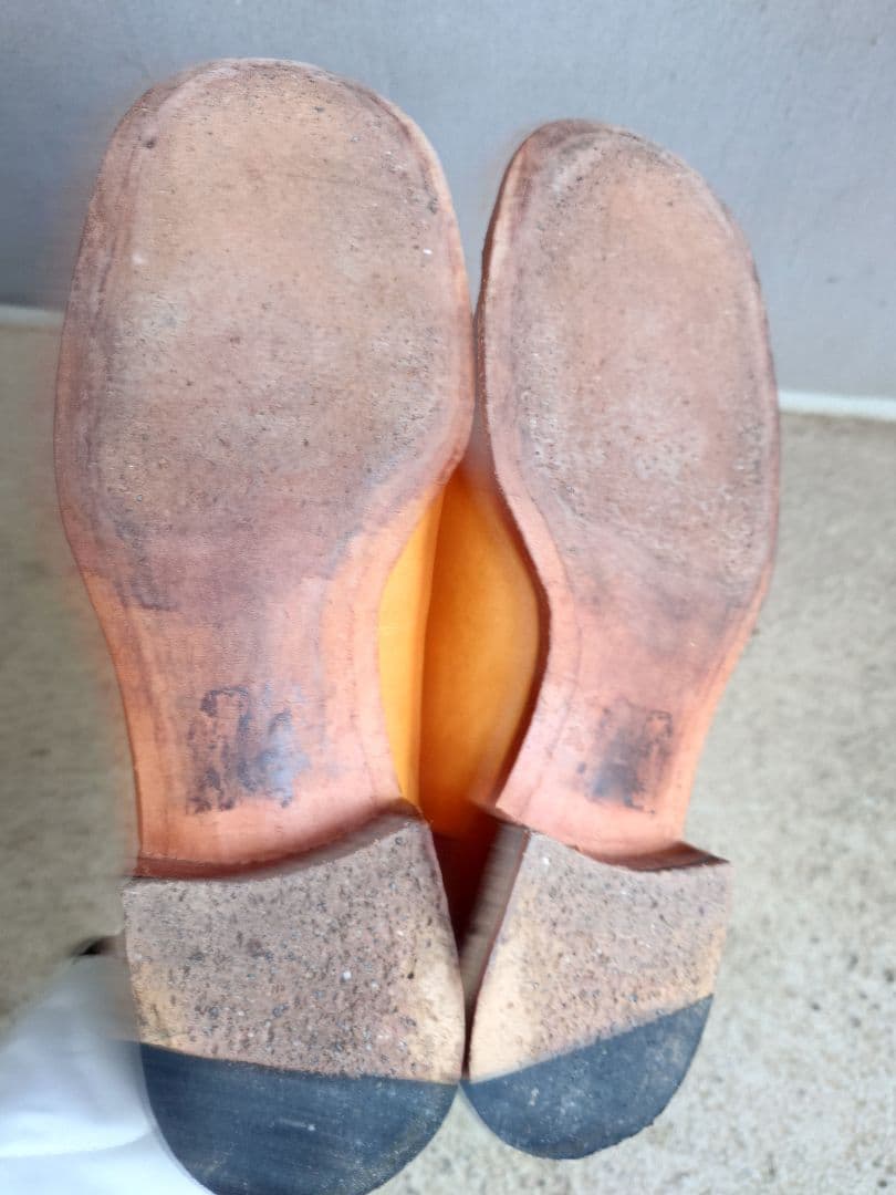 【神戸製ハンドメイド】オールレザー 革靴 26.5cm｜一点物・国産