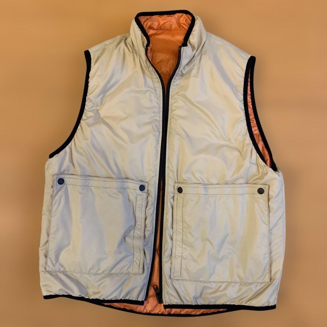 美品 PWA ミステリーボックス リバーシブル 中綿ベスト ベージュ オレンジ m13727590898_1.jpg?1769914370