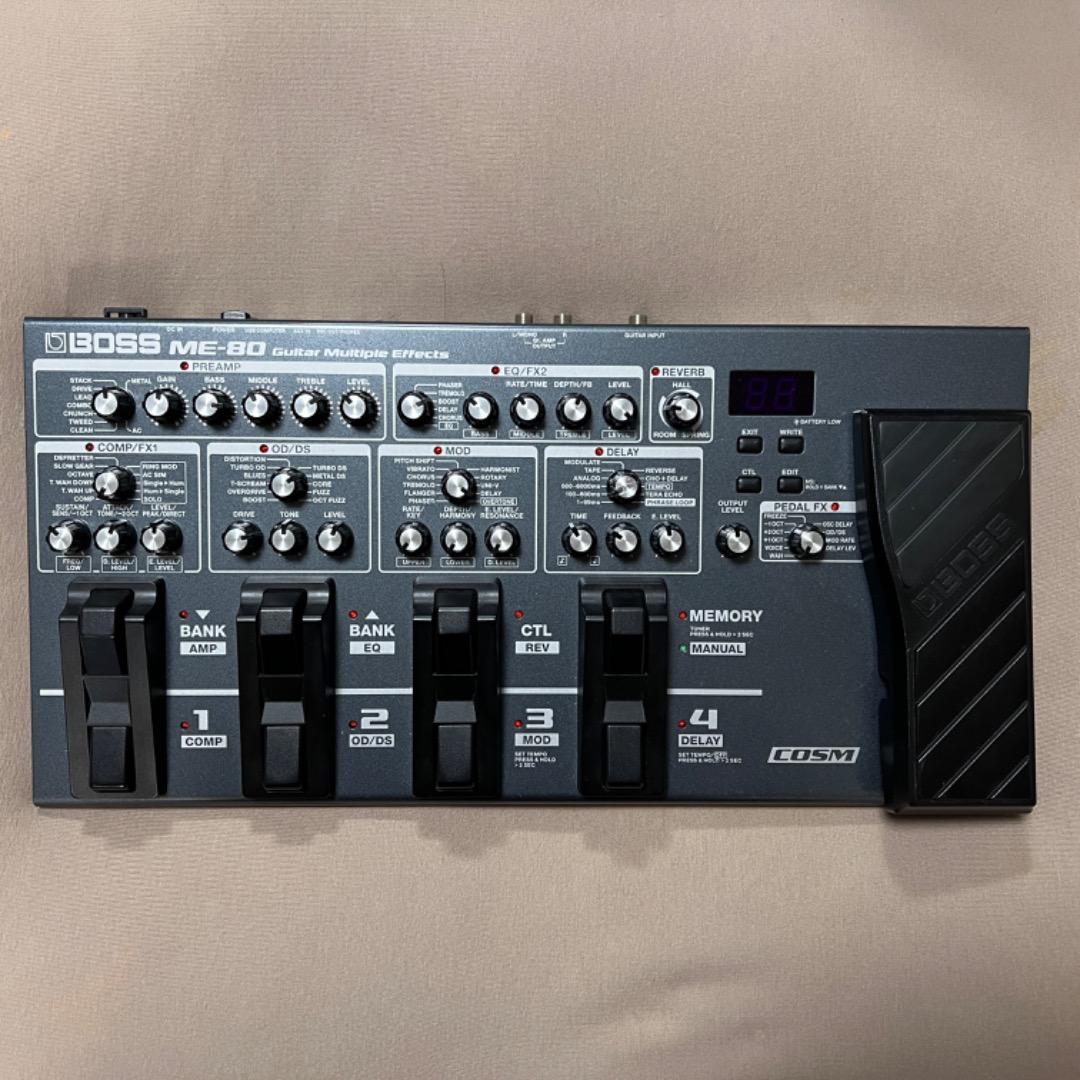 BOSS ME-80 ギターエフェクター ACアダプター セット BOSS ME-80 ギター マルチエフェクター 本体・箱・ACアダプター付 ボス