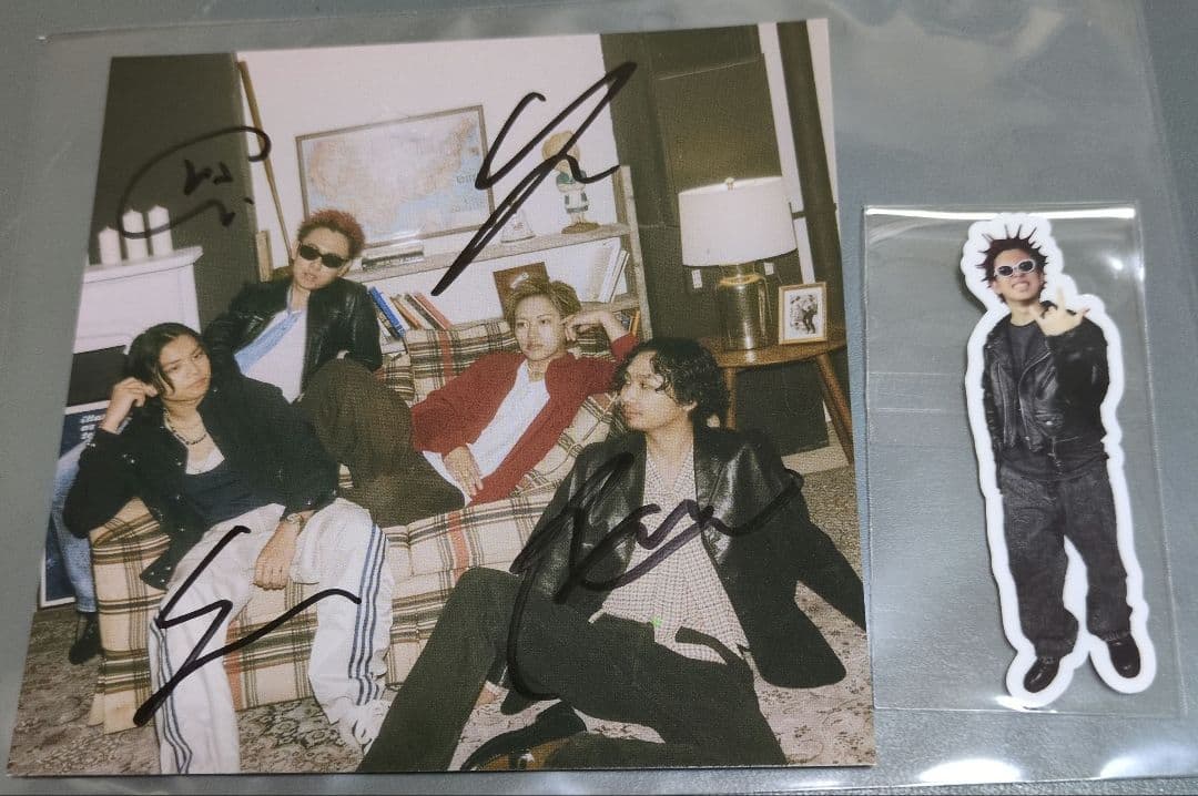 ヤングスキニー 直筆サイン入アナザージャケット+メンバーステッカー