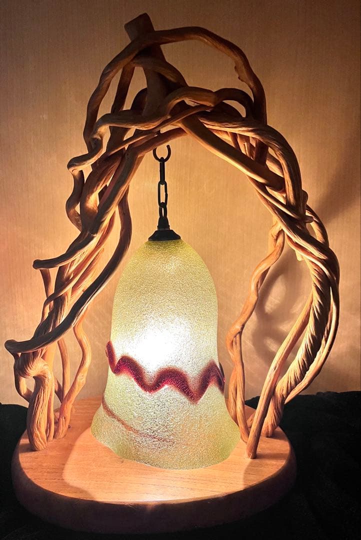 琉球ガラスの名工 故 稲嶺盛吉 ランプ