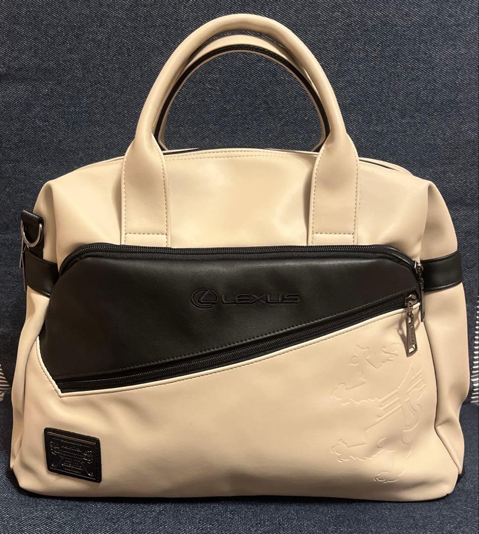 Lexus × admiralボストンバッグ ベージュ/ブラック LEXUS COLLECTION 2024 SPRING／SUMMER