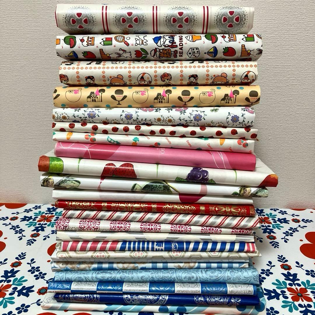 昭和レトロ 可愛い 包装紙 23種 紙モノ ラッピング ジャンクジャーナル