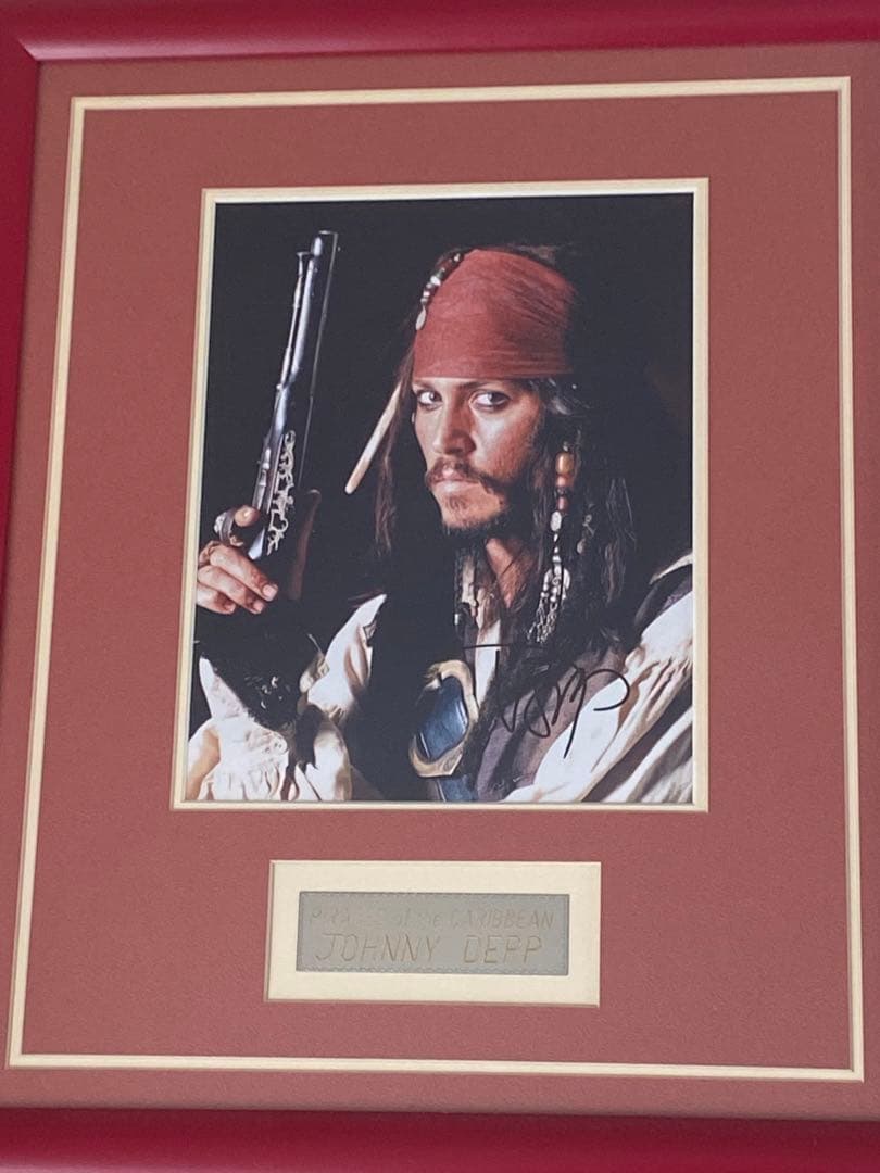 証明書付き！パイレーツオブカリビアン ジョニーデップ 直筆サイン