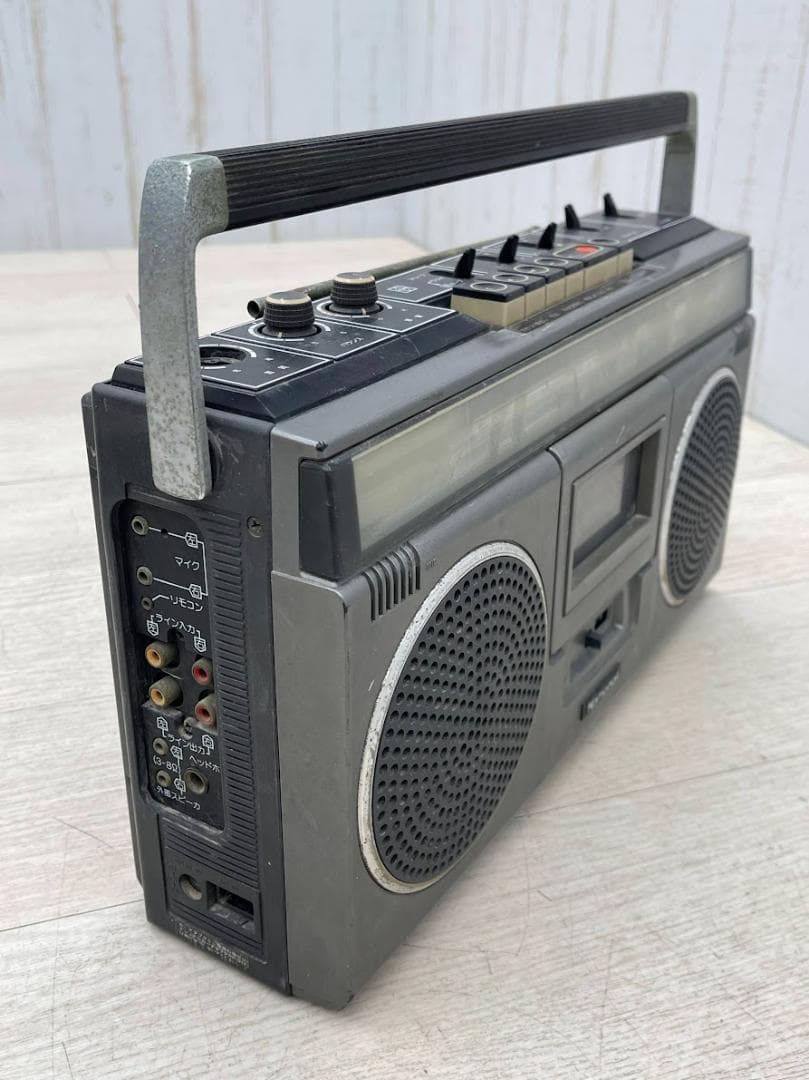 昭和レトロ ナショナル ラジカセ RQ-4050 動作難有り FM/AM - メルカリ