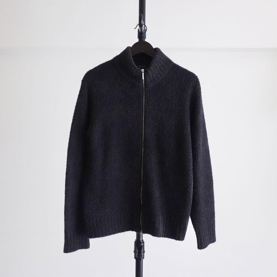 極美品】Paul Smith ウールナイロンパイル ドライバーズニット グレー