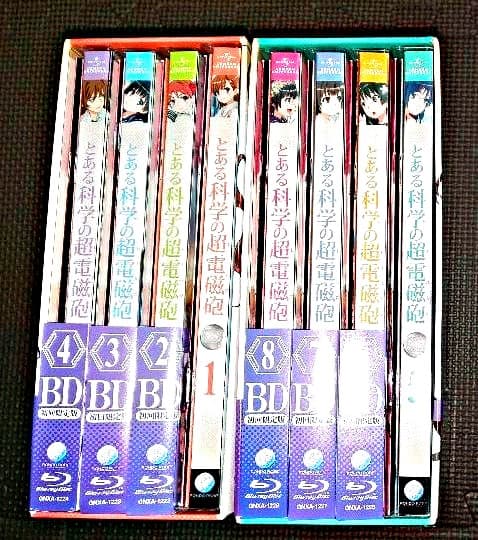 とある科学の超電磁砲(レールガン) 第1～8巻〈初回限定版〉収納BOX付