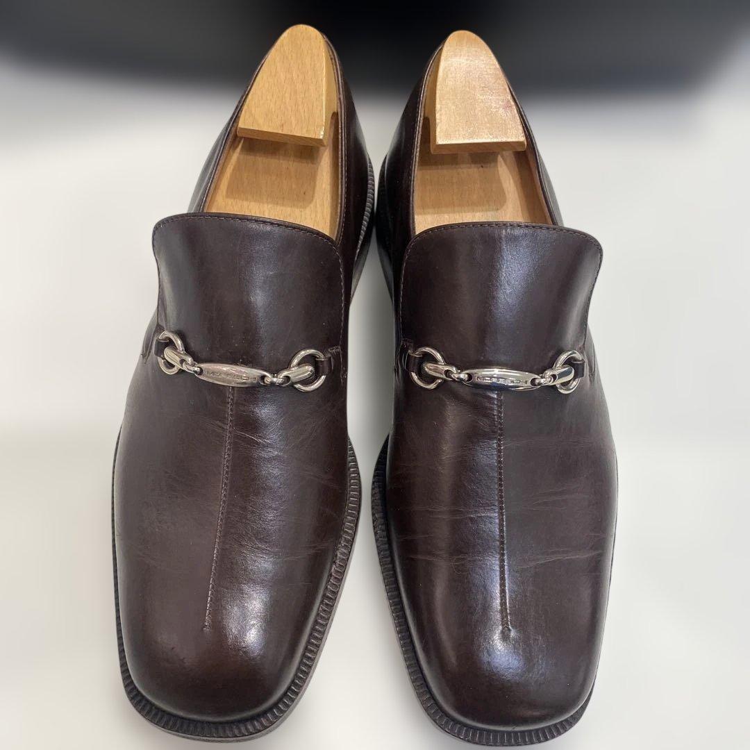 良品☆MORESCHI モレスキー ビットローファー レザーシューズ