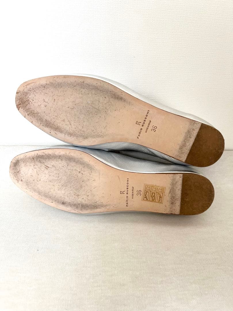 ファビオルスコー二 レザーフラットシューズ ローファー 36