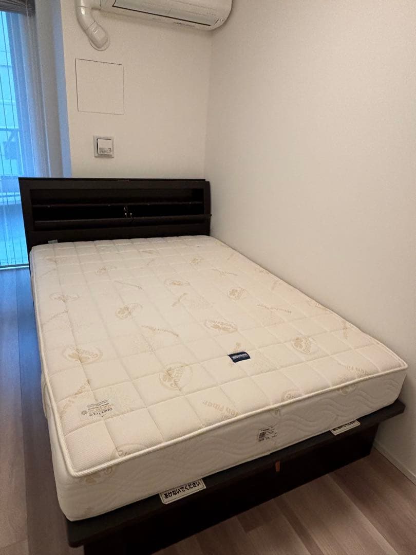 ニトリ　ダブルベッドフレーム(OPグランCヨコ 深型/DBR) ニトリ ダブルベッドフレーム(OPグランCヨコ 深型/DBR)