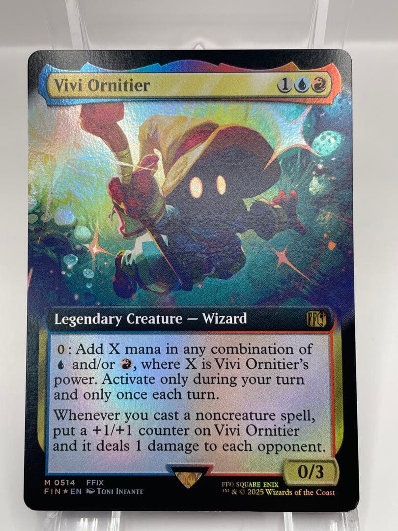 y*様 希少 バンドル限定 迷える黒魔導士、ビビ 英語 拡張FOIL FF mt 迷える黒魔道士、ビビ/Vivi Ornitier《英語》【FIN】