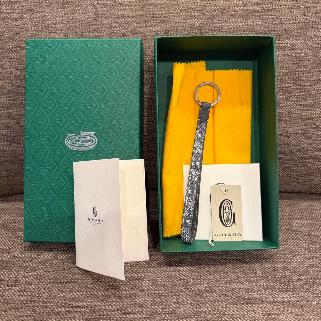 ゴヤール キーリング セサミキーチェーン グレー　キーホルダー ストラップ ゴヤール キーリング セサミキーチェーン グレー キーホルダー ストラップ