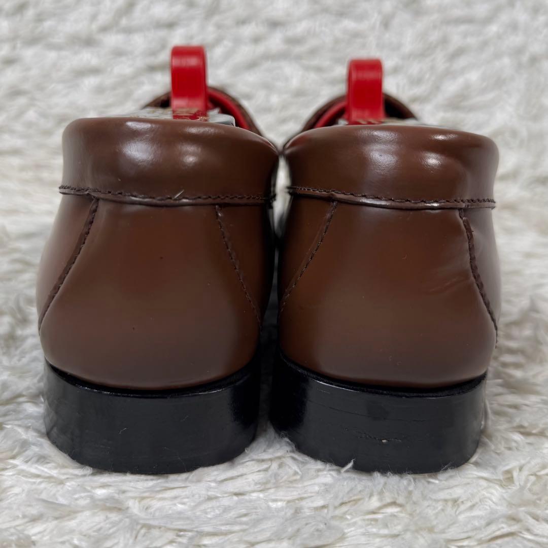 極美品 G.H.BASS ローファー レザー 23.5相当 ブラウン 革靴