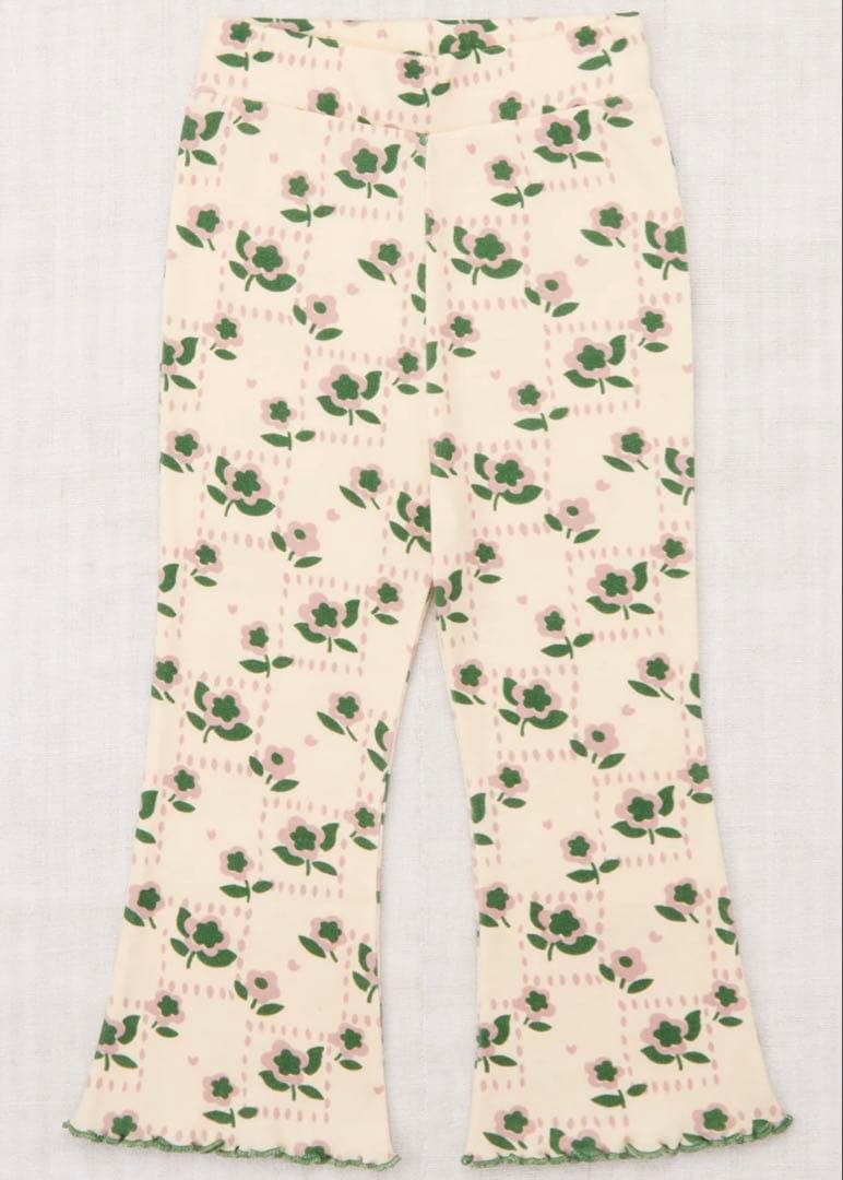 mishaandpuff 3y パンツ ムラサテン 10分丈パンツ│to touch