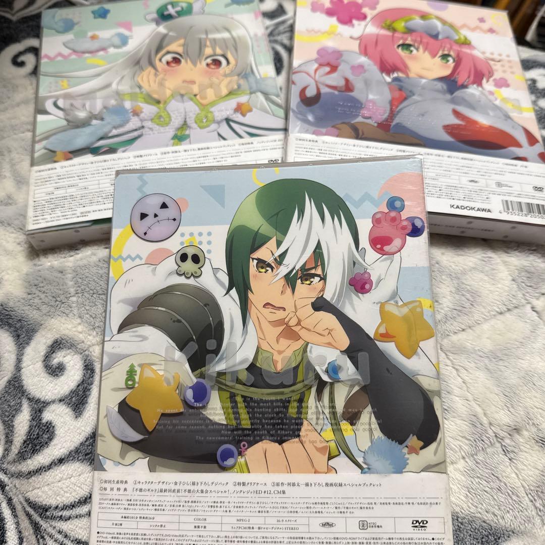 最安値 希少 帯付き DVD 不徳のギルド 初回生産版 全3巻セット