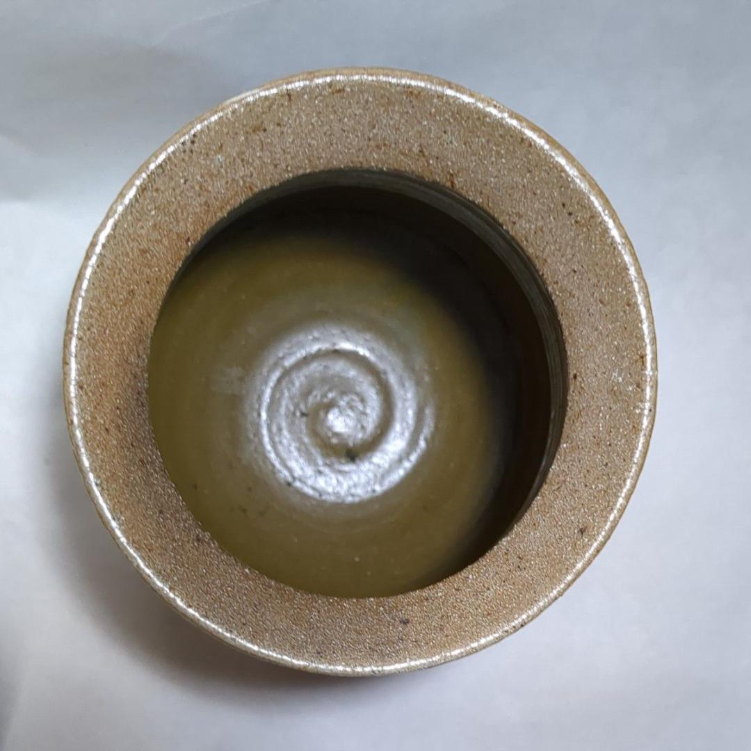 民藝 益子焼 塩釉花瓶 鹿目曹 塚本製陶 神鹿窯