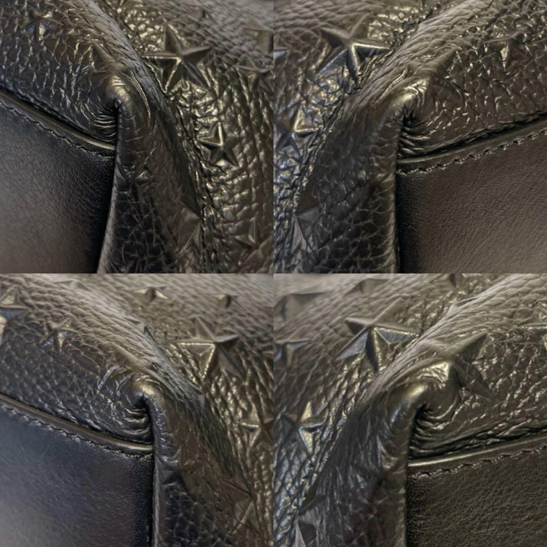 未使用級】JIMMY CHOO MINISARA BLACK 2WAY BAG - メルカリ