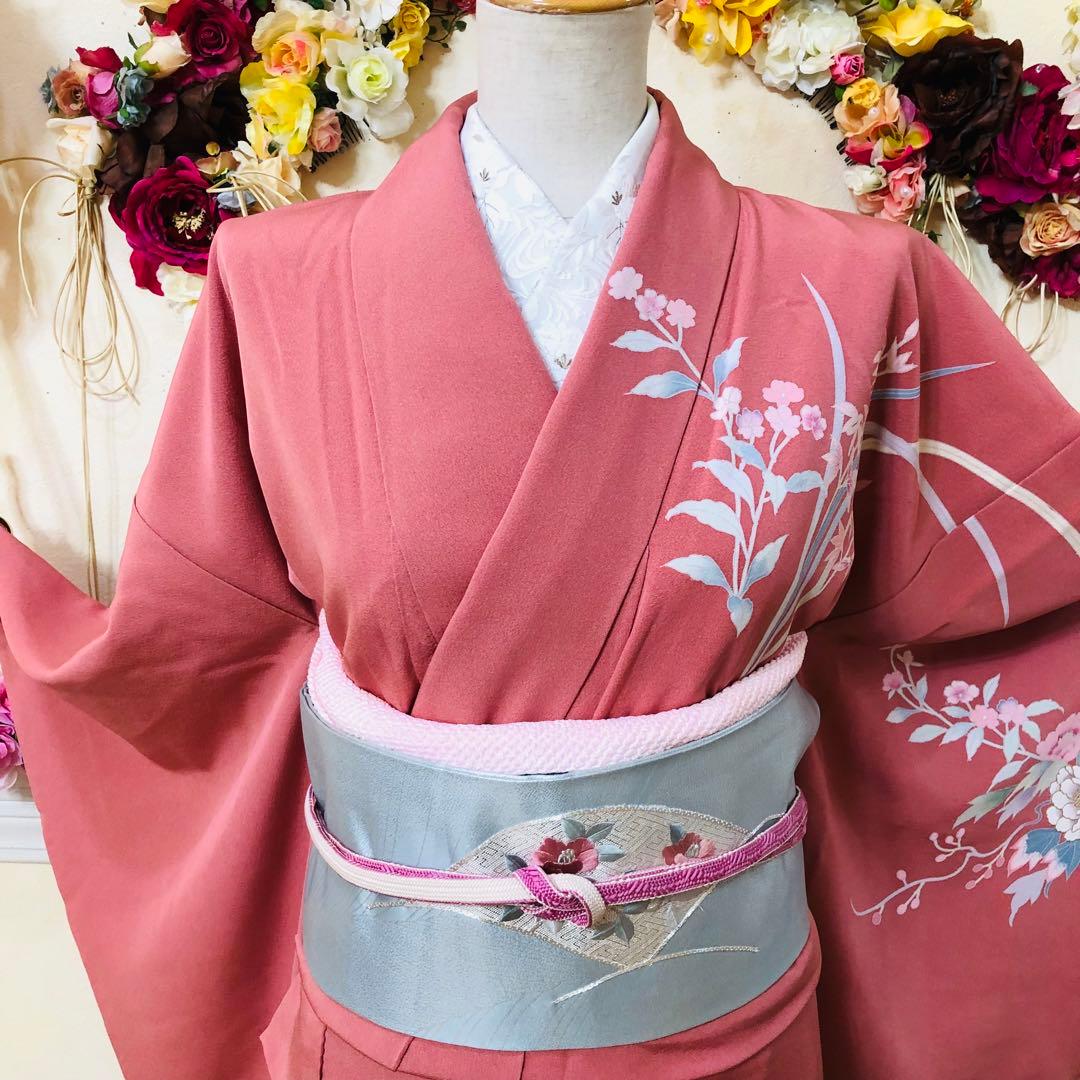 正絹訪問着‼️作家落款上質上品貴賓溢れる⭐︎4点セット⭐︎金糸刺繍