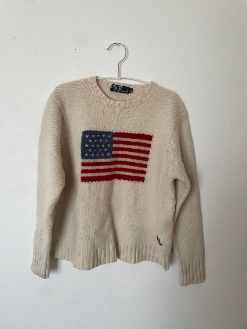 限定お値引！Polo by Ralph Lauren アメリカ国旗セーター XL 限定お値引！Polo by Ralph Lauren アメリカ国旗セーター XL - メルカリ
