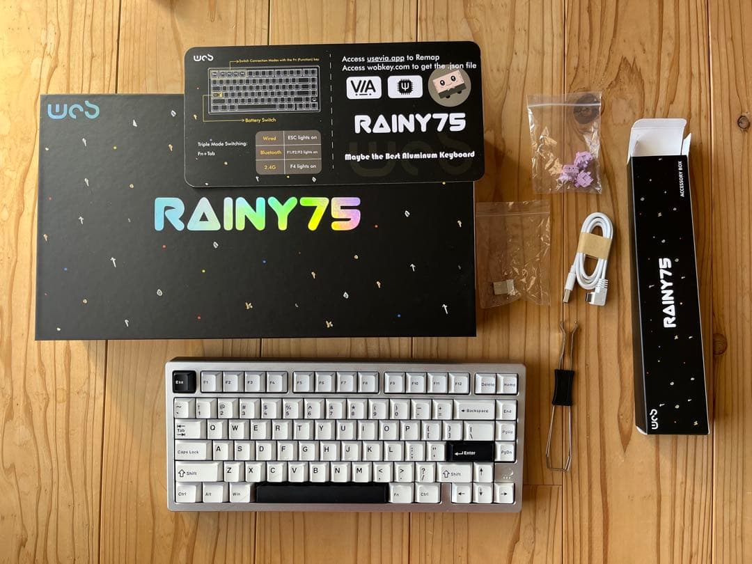 RAINY75 Lite シルバー キーボード 本体 (箱付き) Rainy75 Lite Silver | キーボード | キーボード | 入力機器 | PC