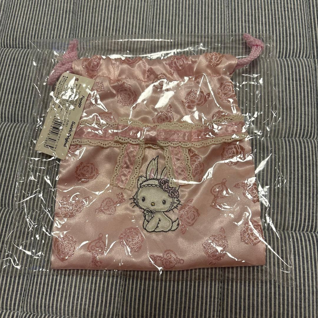 激レア サンリオ チャーミーキティ うさみみ サテン巾着 - メルカリ