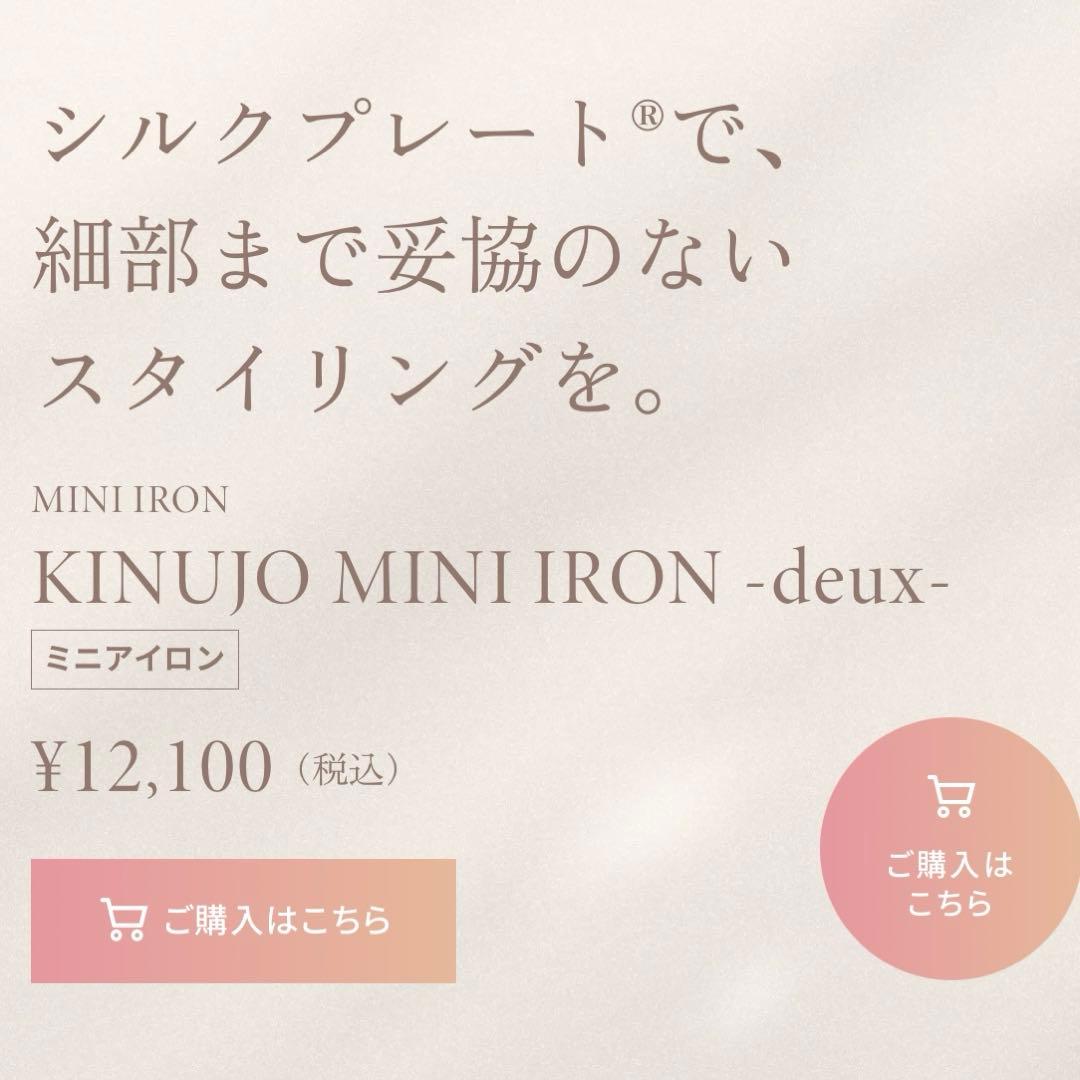 KINUJO MINI IRON -deux- ミニアイロン