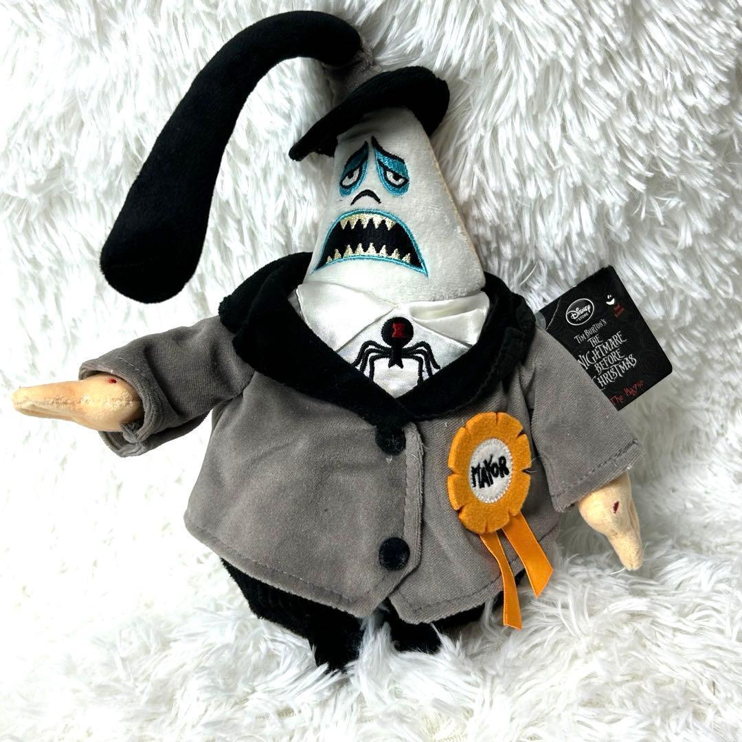 新品タグ付き ナイトメアビフォアクリスマス メイアー町長 ぬいぐるみ