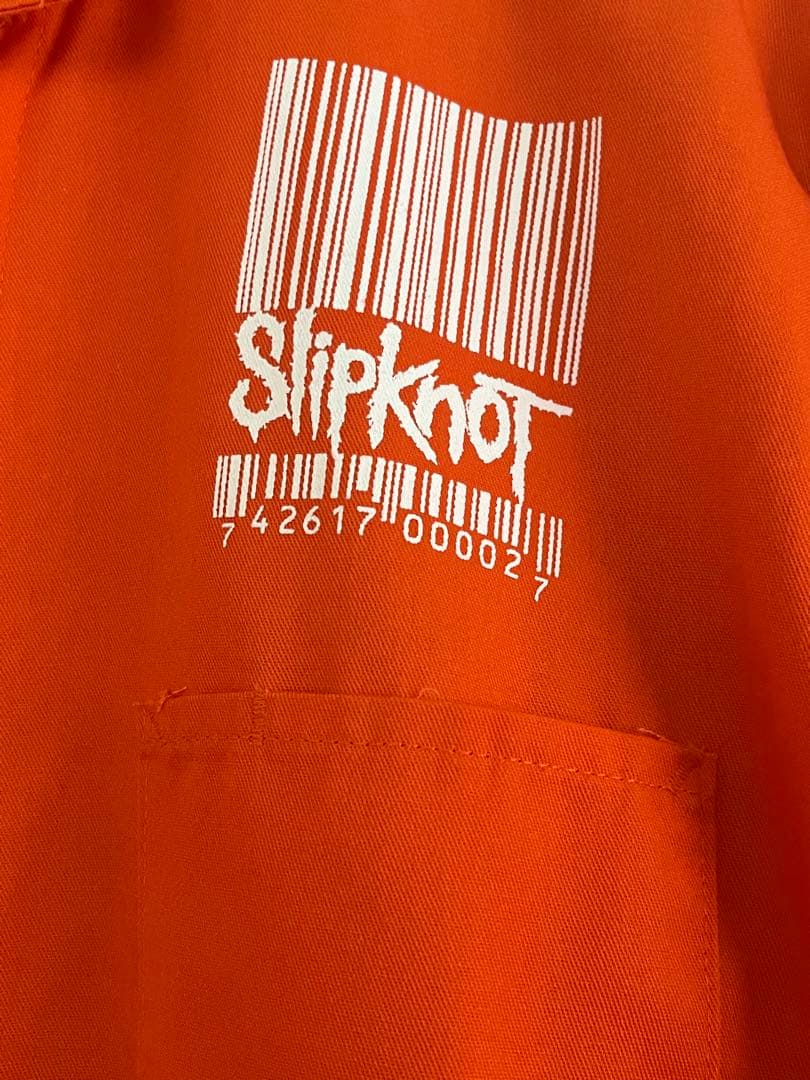 Slipknot スリップノット ジャンプスーツ つなぎ オレンジ - メルカリ