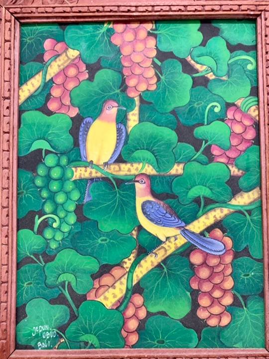 絵画 アート バリ島 ウブド 幸福 愛の鳥 - メルカリ