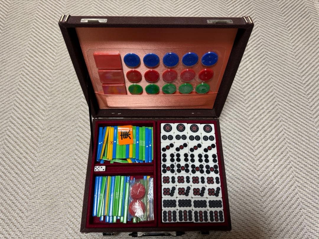 高級麻雀牌 アール牌 市川屋 背面青色(コバルトブルー) - メルカリ