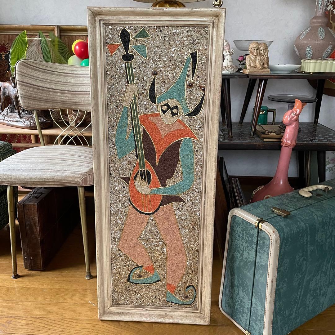 レア！特大50sアメリカアンティーク ハーレークイーン壁掛けUSAヴィンテージ レア！特大50sアメリカアンティーク ハーレークイーン壁掛けUSA