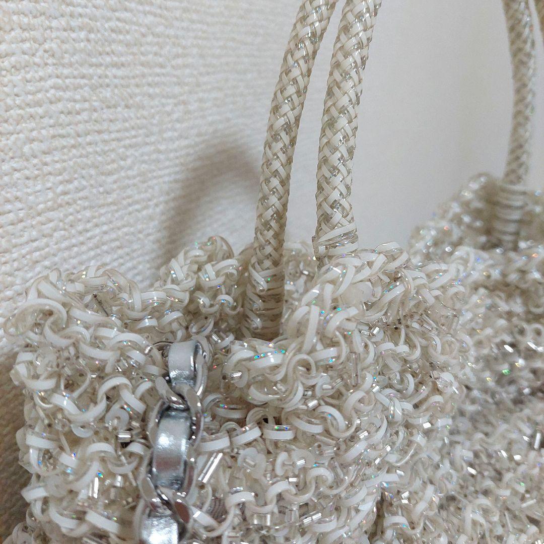 アンテプリマ ワイヤーグリッター 限定 オーロラホワイト バッグ なな