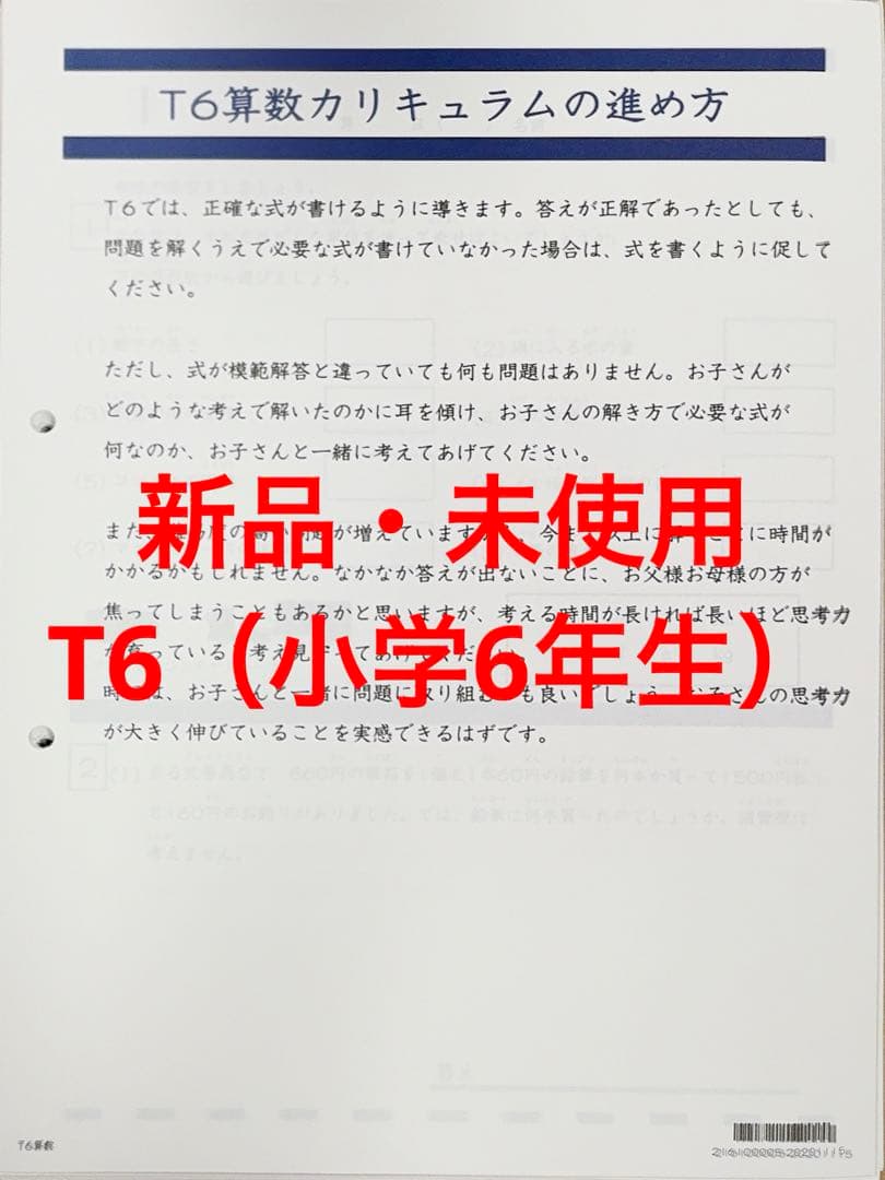 トイズアカデミー　T6算数（小学6年生） トイズアカデミーT6プラス算数 小学6年生 - メルカリ