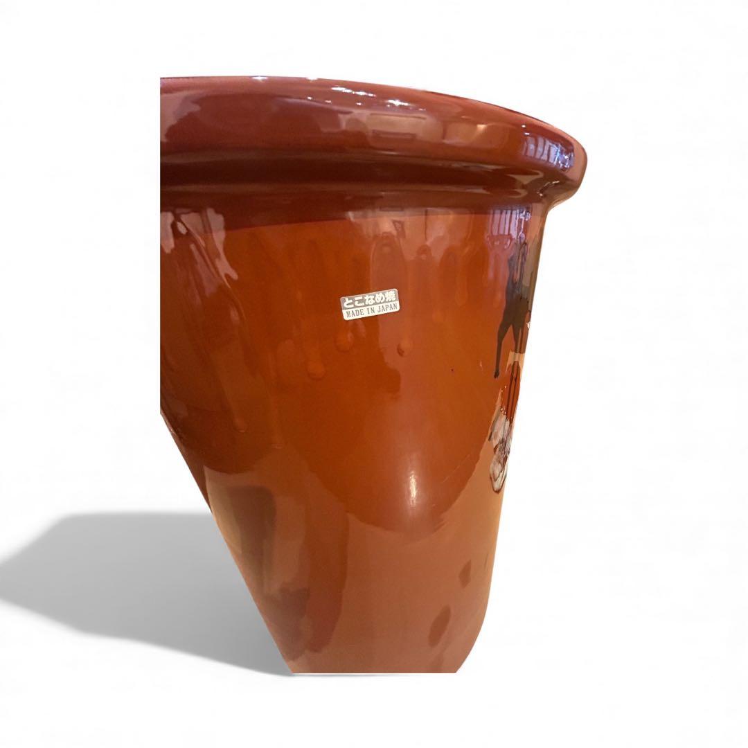 21新品未使用品常滑焼/味噌蓋付かめ21号（37.8L)日本製/梅干/味噌/漬物