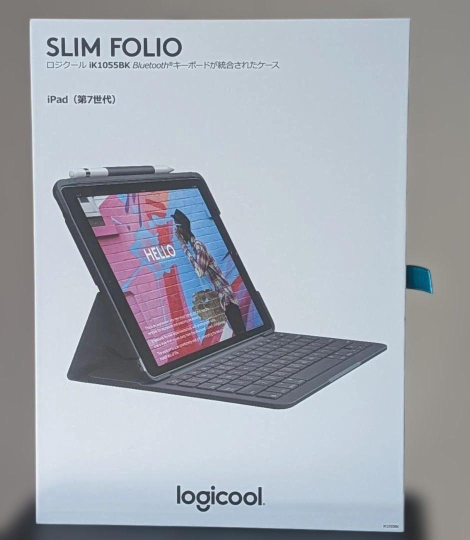 logicool SLIM FOLIO iPadケース　iK1055BK Logitech Slim Folio iPad Keyboard Case for iPad and iPad Air