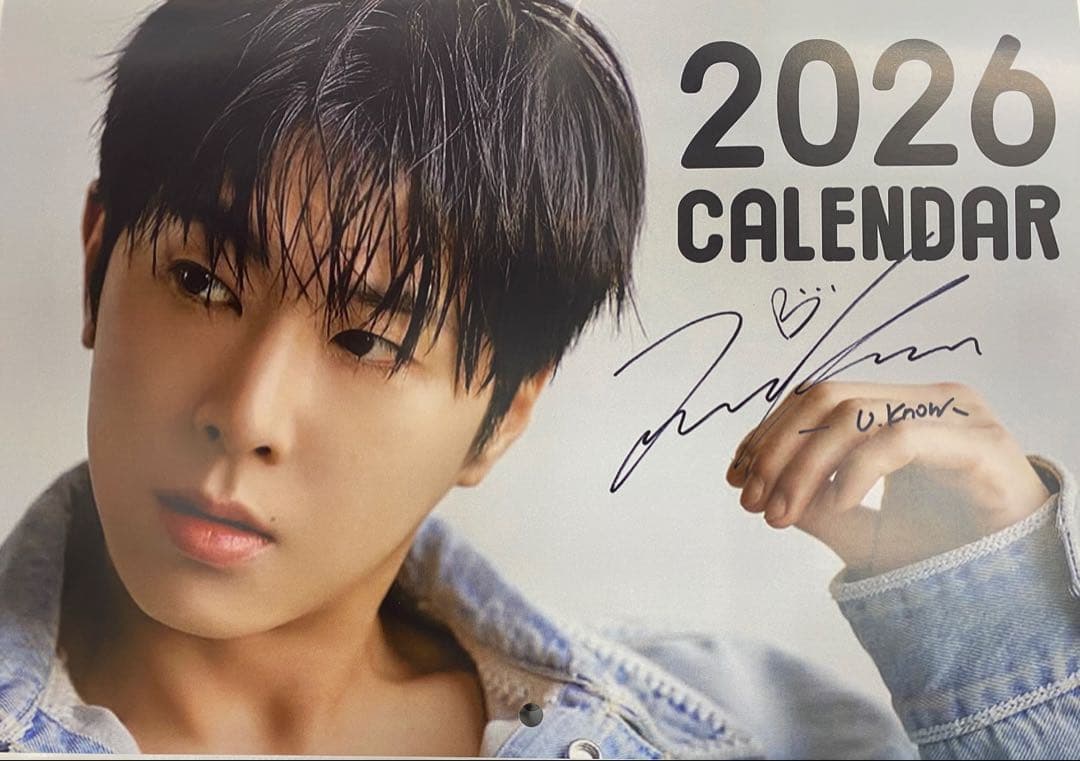 最終値下げ☆ラスト1点】東方神起 ユノ 2026年 カレンダー - メルカリ