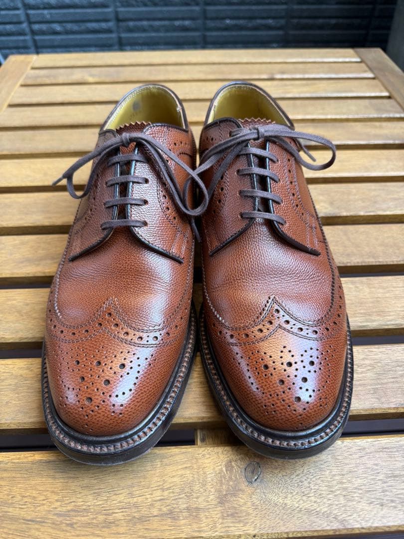 REGAL リーガル 2235フルブローグ 外羽根 ブラウン／25.5cm EE