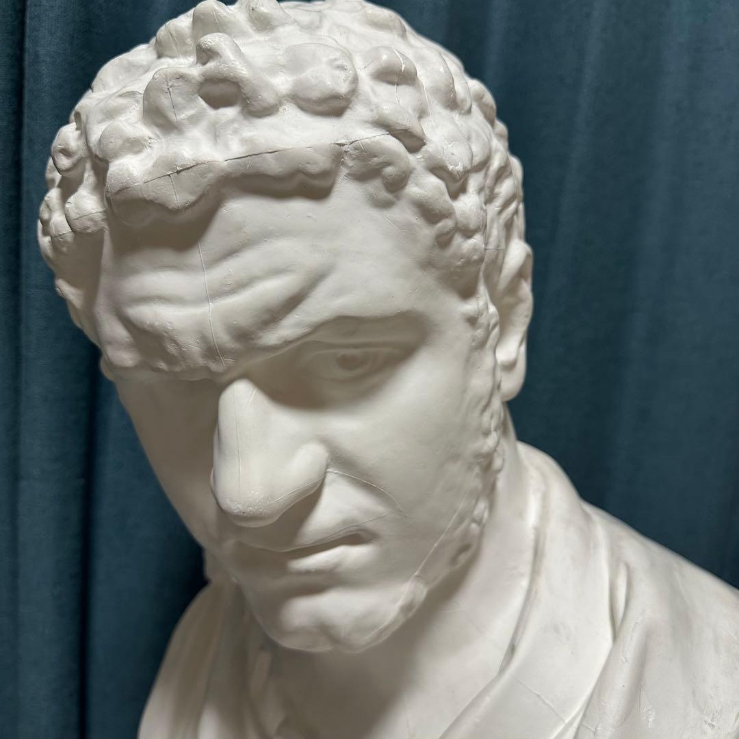 石膏像 カラカラ帝 胸像 デッサン 美大 インテリア オブジェ - メルカリ