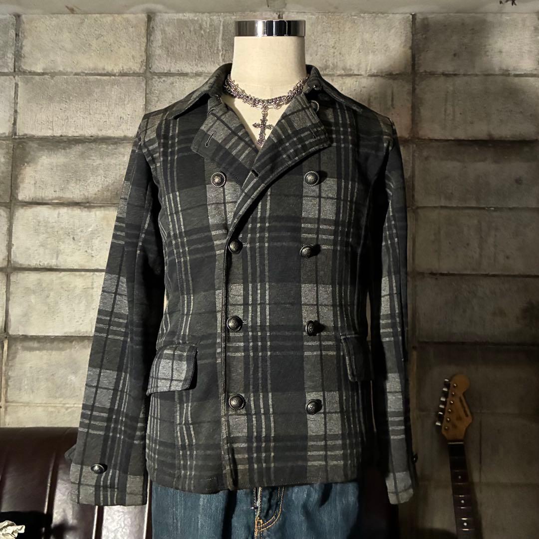 ダブルブレスト ピーコート グランジ パンク ジャケット ストリート