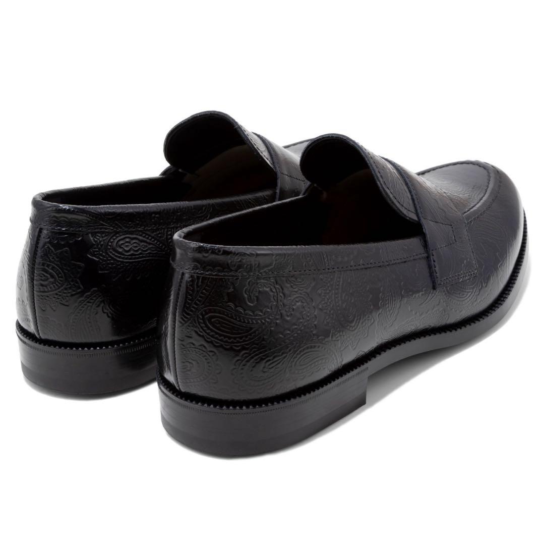 Kenford ローファー ペイズリー柄　新品未使用　25.0cm