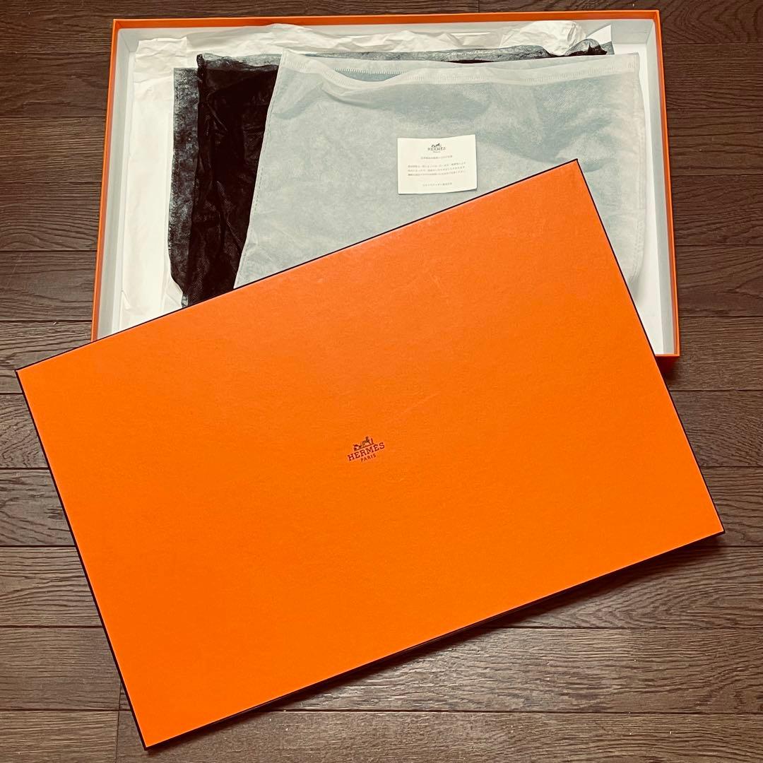 エルメス HERMES 空箱 箱ナンバー 004〇 55x36x6cm オレンジ - メルカリ