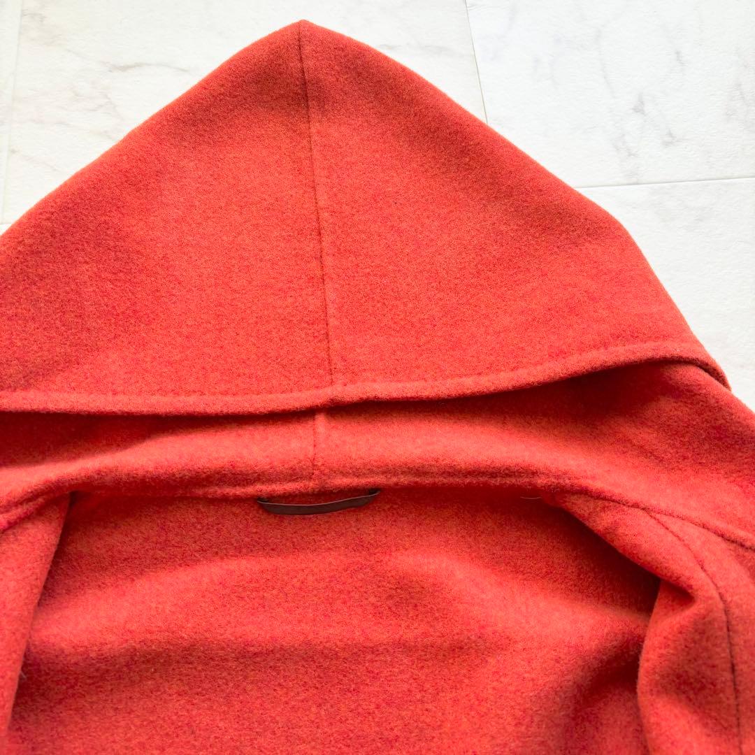 極美品 定価17万 2223AW ソブリン メルトンダッフルコート オレンジ L
