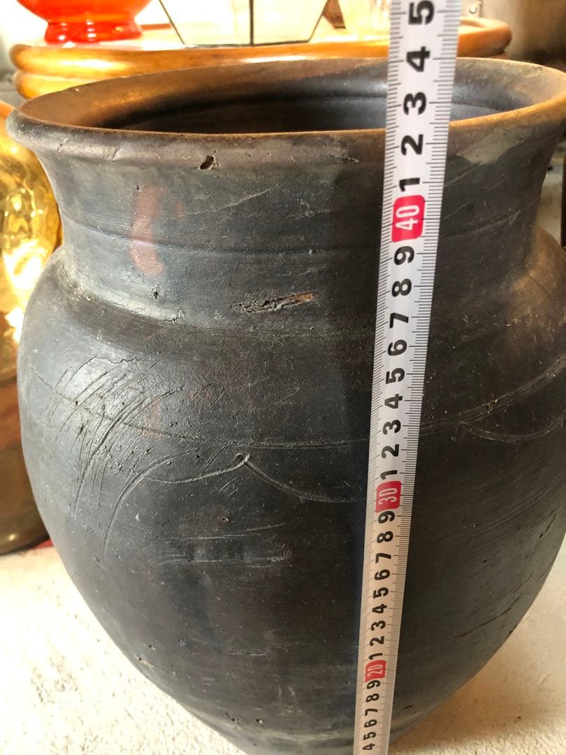 骨董 壷 水甕 広口壷 | 激安通販のイーサプライ