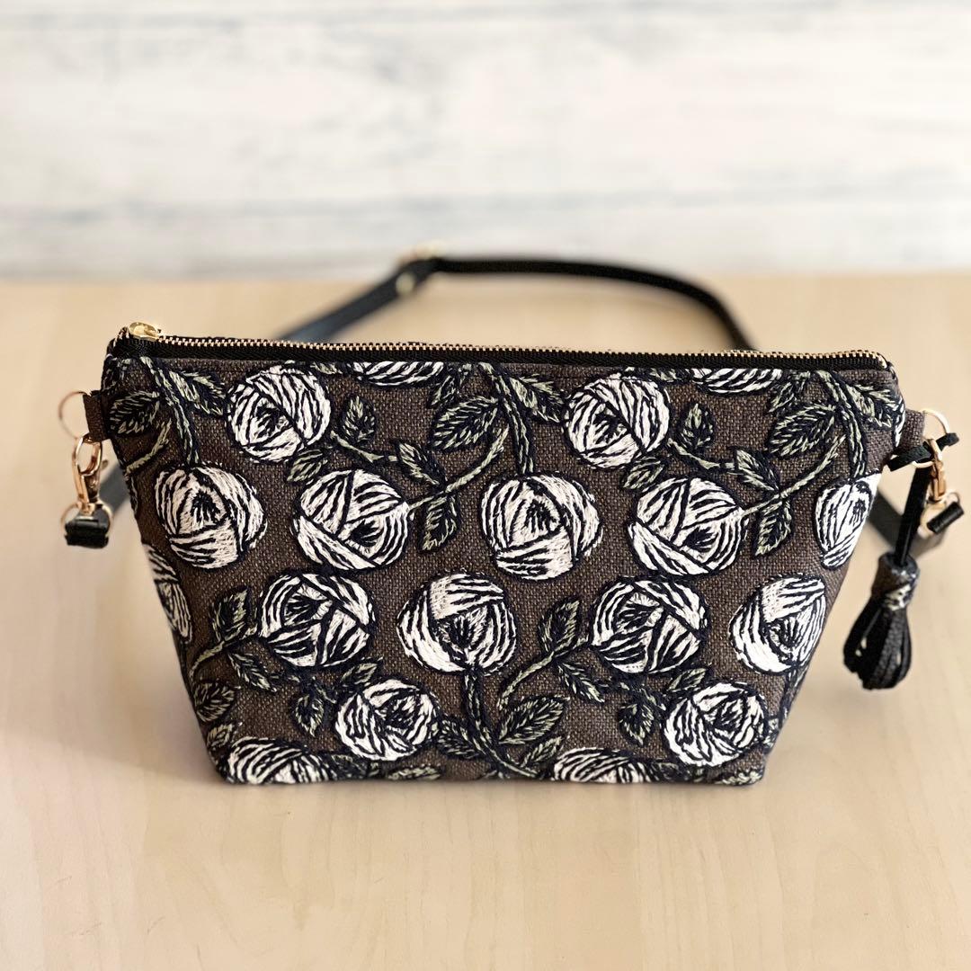 オーダー ミナペルホネン rosyブラウンショルダーバッグ - メルカリ